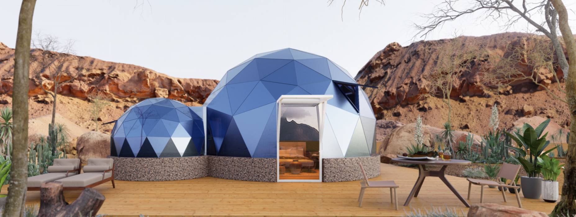 原平市球形智能光伏玻璃星空房